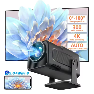 YDH-HY320Mini 2026 Smart Android Projector | HD 720P, 4K Supported, WiFi & Bluetooth Home Cinema